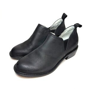 Alegria Black Leather Ankle Boots | 40